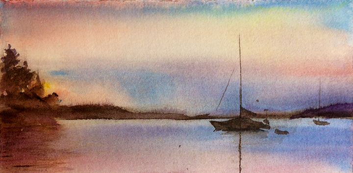 Sailboat at Dusk